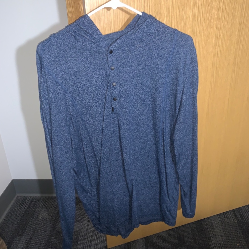 Hooded Calvin Klein 1/4 button long sleeve